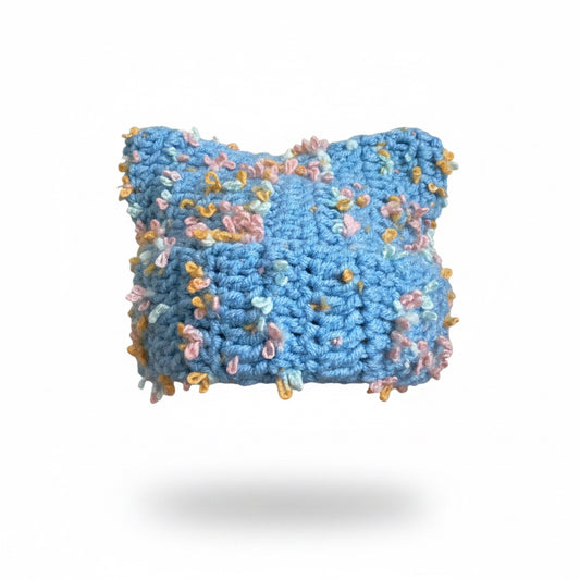 Cloudy skies, crochet beanie